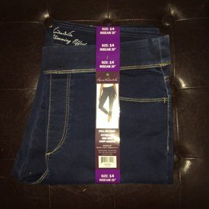 Gloria Vanderbilt Pull on Crop All Around Slimming Effect Size 14 NWT